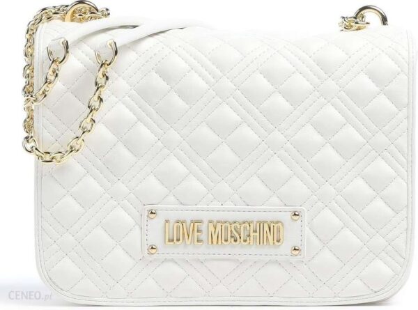 Love Moschino Quilted Torba na ramię biały