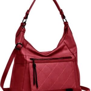 Shopperka hobo czerwona Eleganci E169-ROUGE